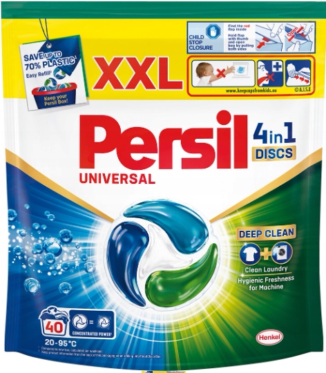 Kapsle na praní Persil Discs 4 in 1 Universal 40 ks
