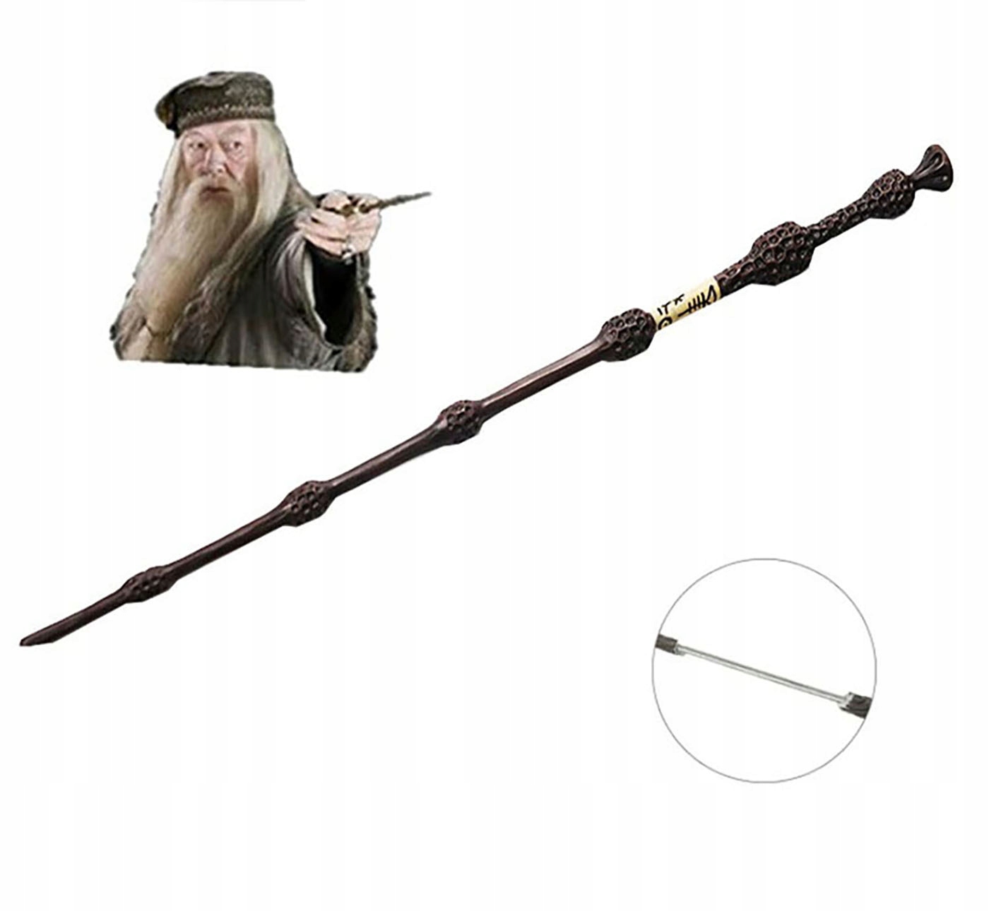 MAGICZKA RÓŻDŻKA ALBUS DUMBLEDORE HARRY POTTER METALOWY RDZEŃ NOWOŚĆ