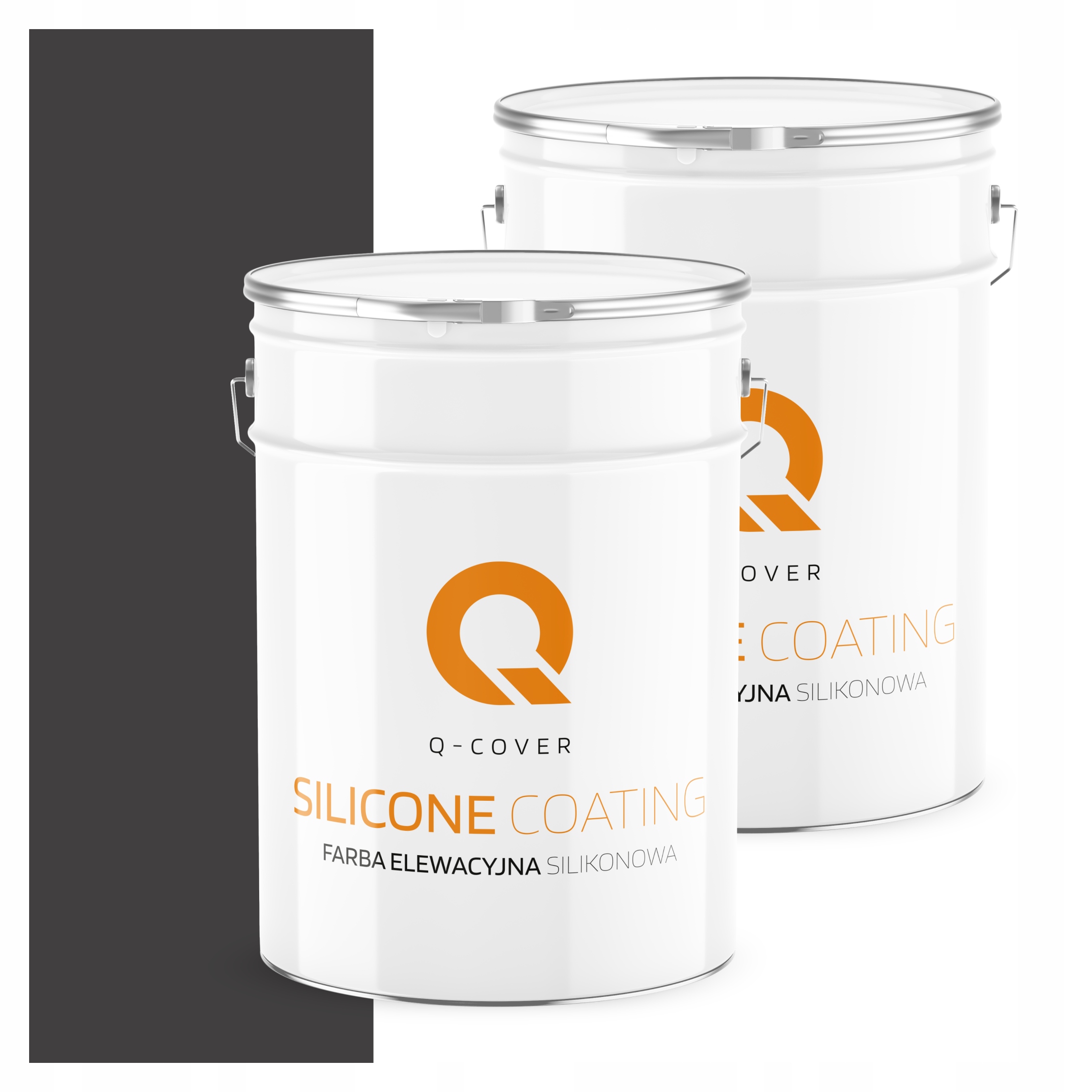 Fasádna fasádna farba 10 l silikónová Uv farba čierna