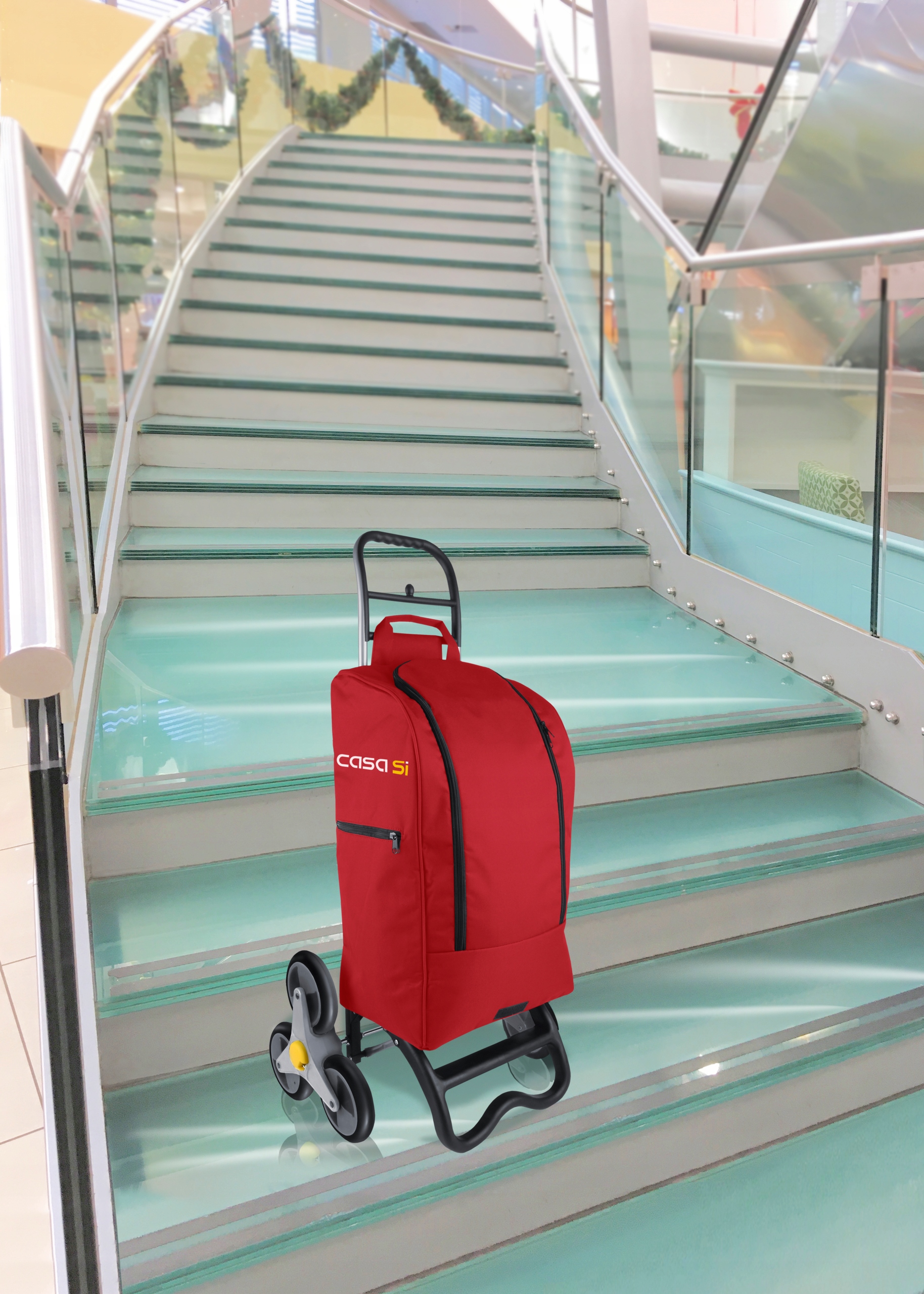 Wózek torba na zakupy 3 kółka Czerwony Buddy jak GIMI Kod producenta CS93077Y03R