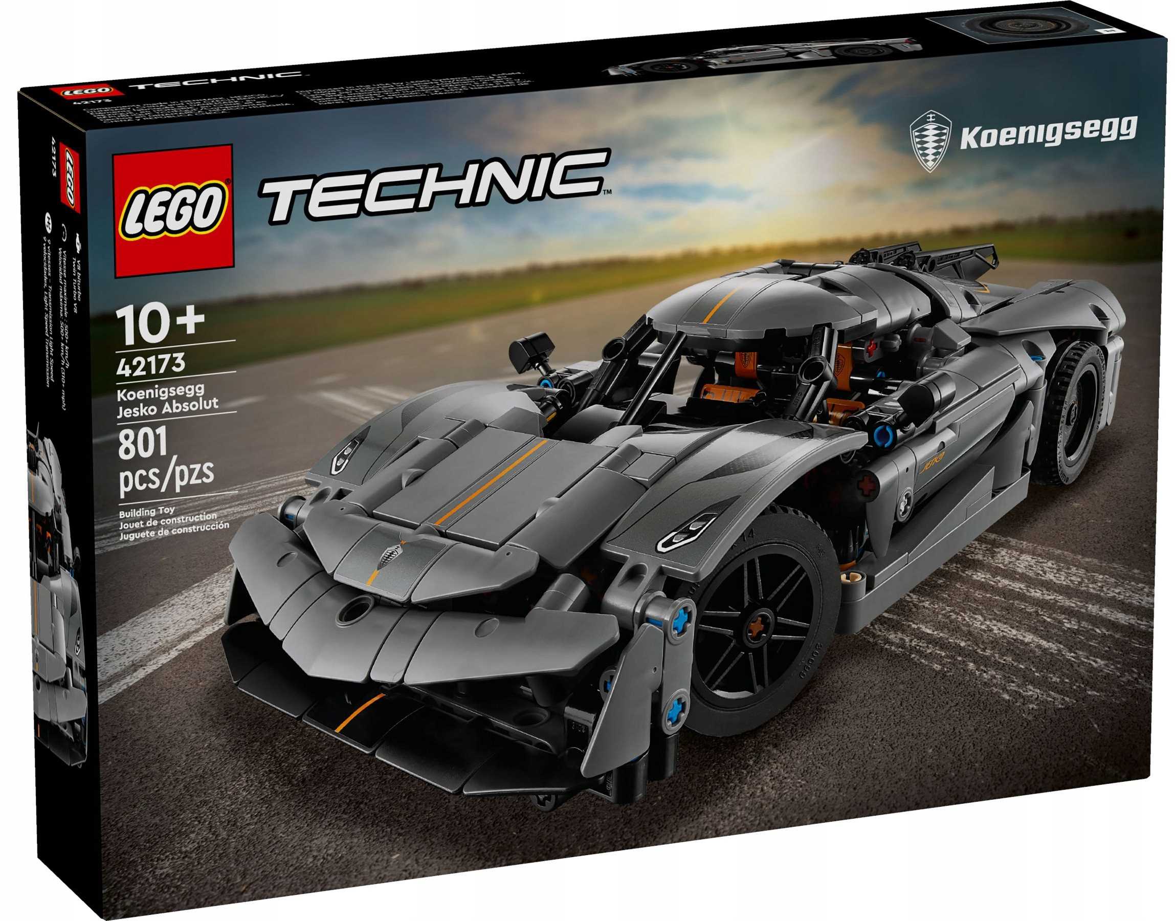 42173 Lego Technic Šedé hyperauto Koenigsegg Jesko Absolut