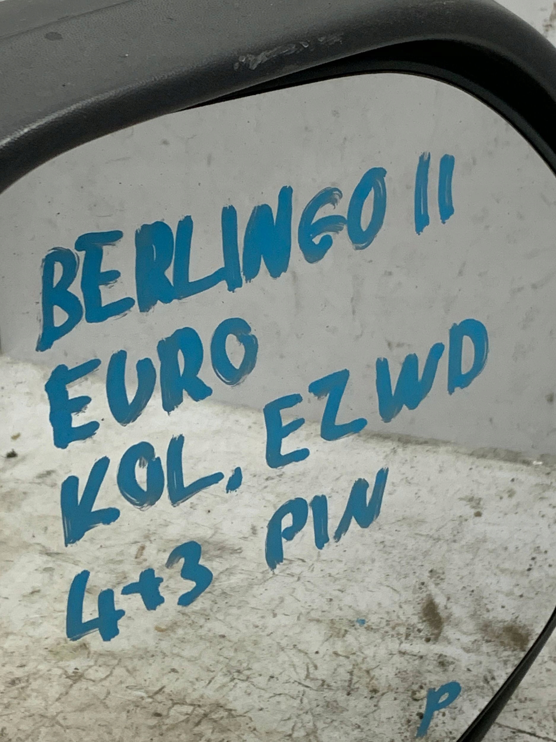 mirror right front right front CITROEN BERLINGO II 4+3 PIN colour EZWD