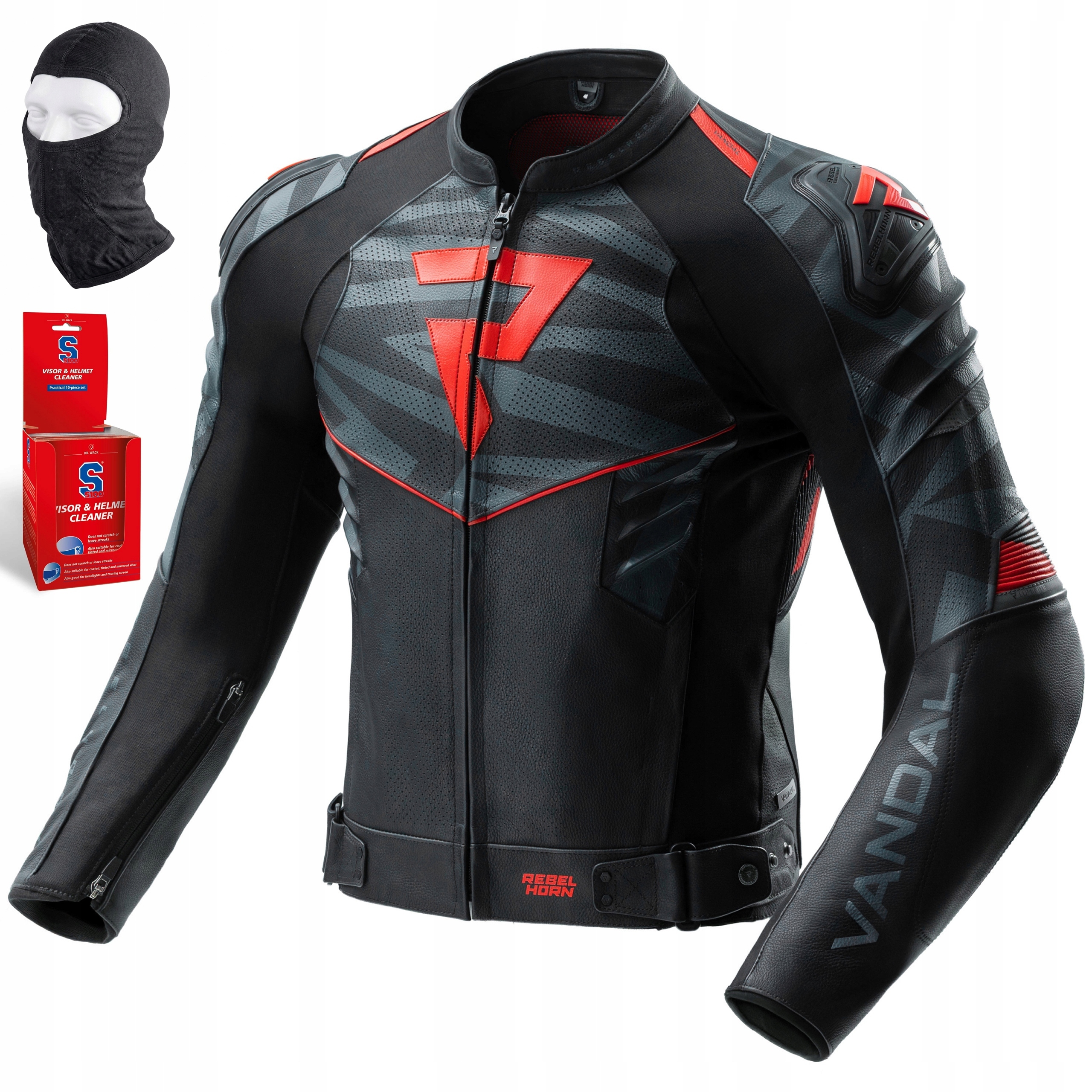 Motocyklová bunda Rebelhorn Vandal 2| kožená, certifikácia Aaa softshell