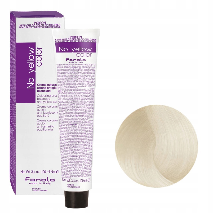 

No Yellow Color Farba S.1322 Superl. 100ML Fanola