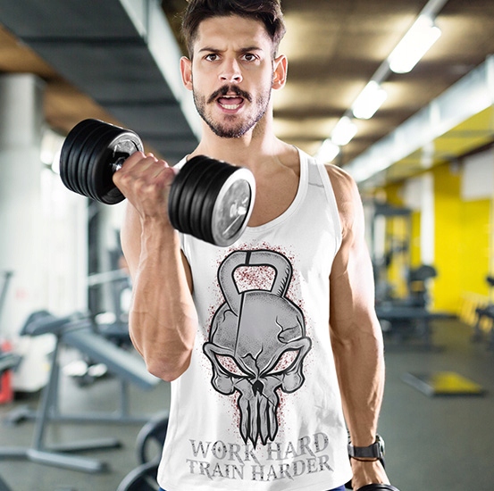TANK TOP SIŁOWNIA WORK HARD Marka inna