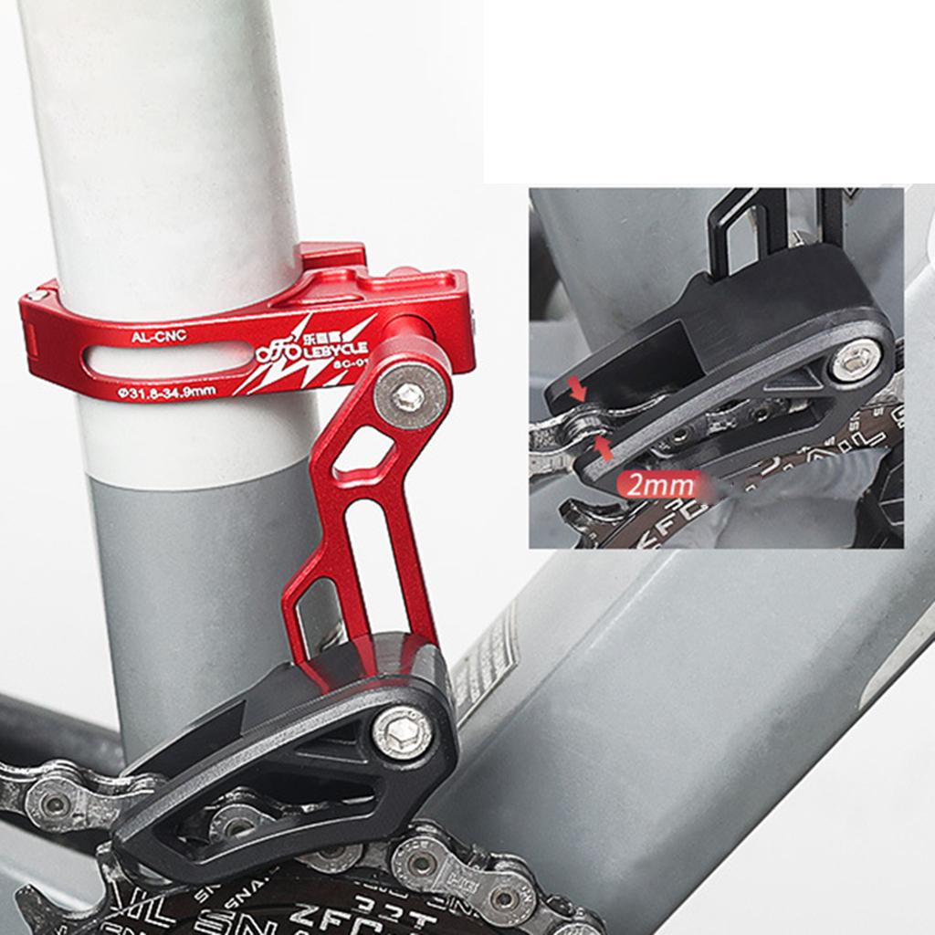 Prowadnica łańcucha rowerowego, łańcuch MTB Universal, czerwona Liczba zębów na tarczach 0