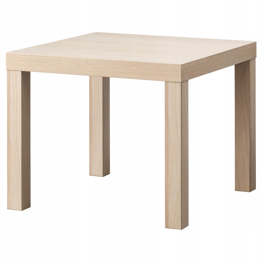 

Ikea Lack Stolik biały dąb bejcowany 55x55 cm