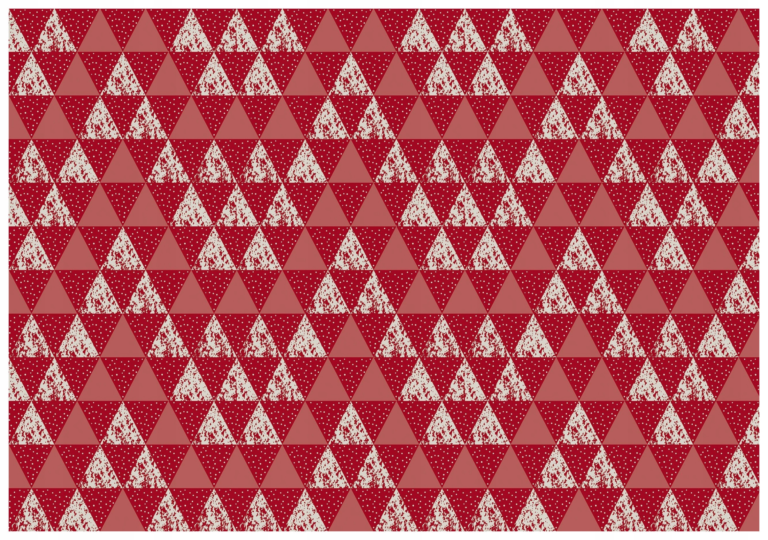 Tapeta Geometrické trojuholníky červeno-biele akcenty moderná 400x280+lepidlo