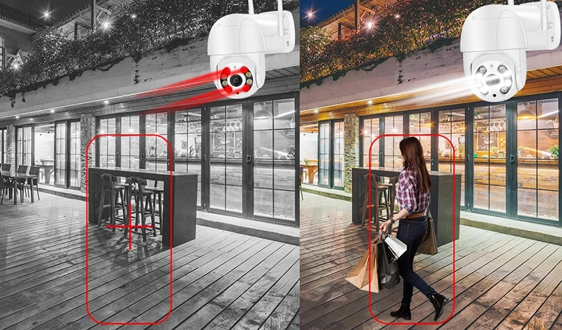 KAMERA OBROTOWA WiFi IP ZEWNĘTRZNA 4x ZOOM 5Mpx 25 FPS Biała Marka Inna