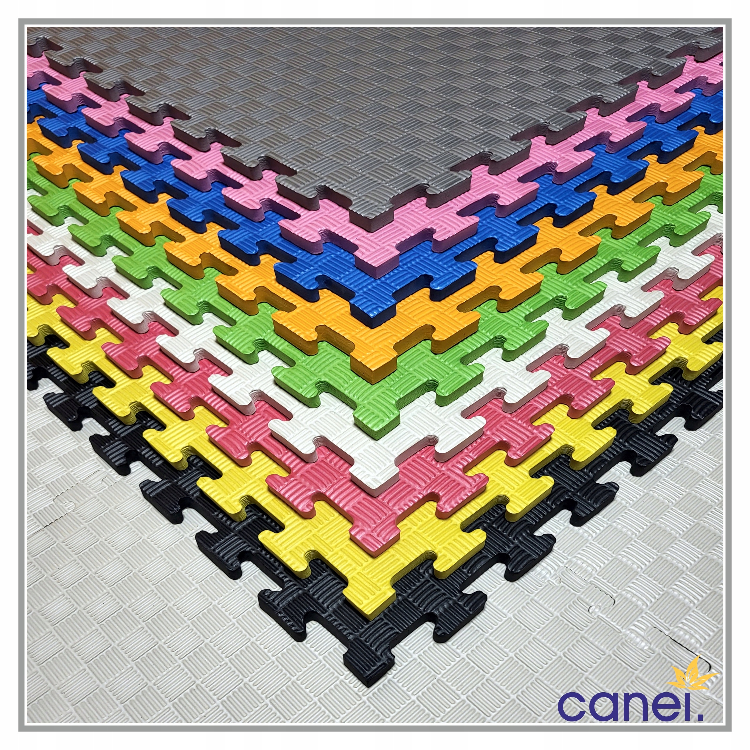 MATA do ĆWICZEŃ PUZZLE PIANKOWE GRUBA z PIANKI EVA 1m² PODŁOGĘ 1,5 cm Szerokość produktu 100 cm