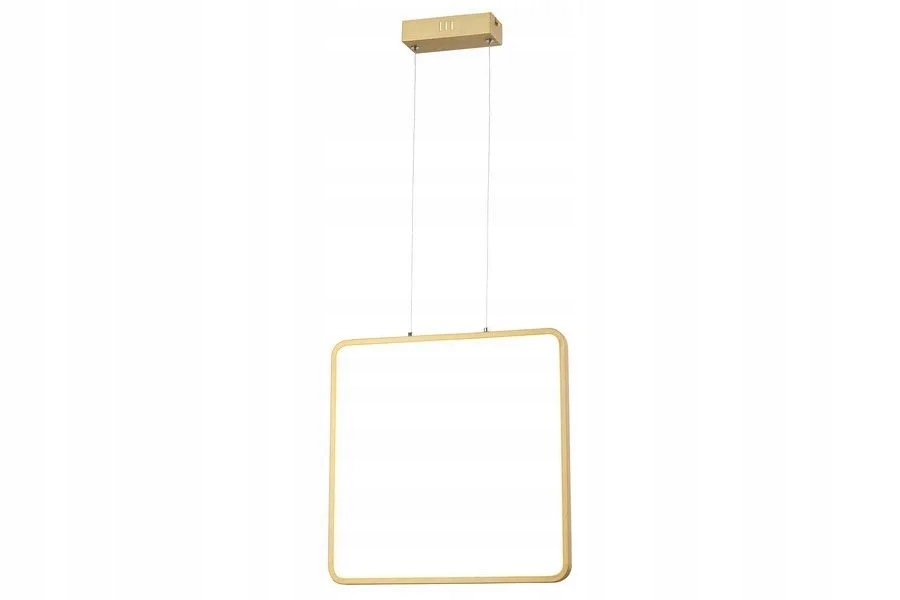 Moderní závěsná Led lampa zlatá čtvercová 40 cm 4000K Reality
