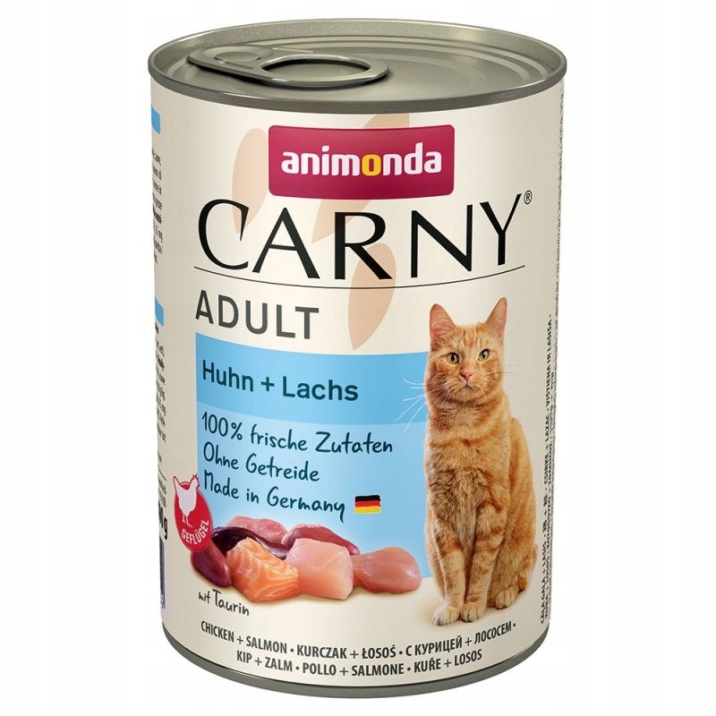 Animonda Cat Carny Adult Kuře s lososem mokré krmivo pro kočky 400 g
