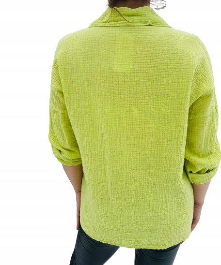 KOSZULA DAMSKA MUŚLINOWA - LUŹNA OVERSIZE Italy Kolekcja 2023