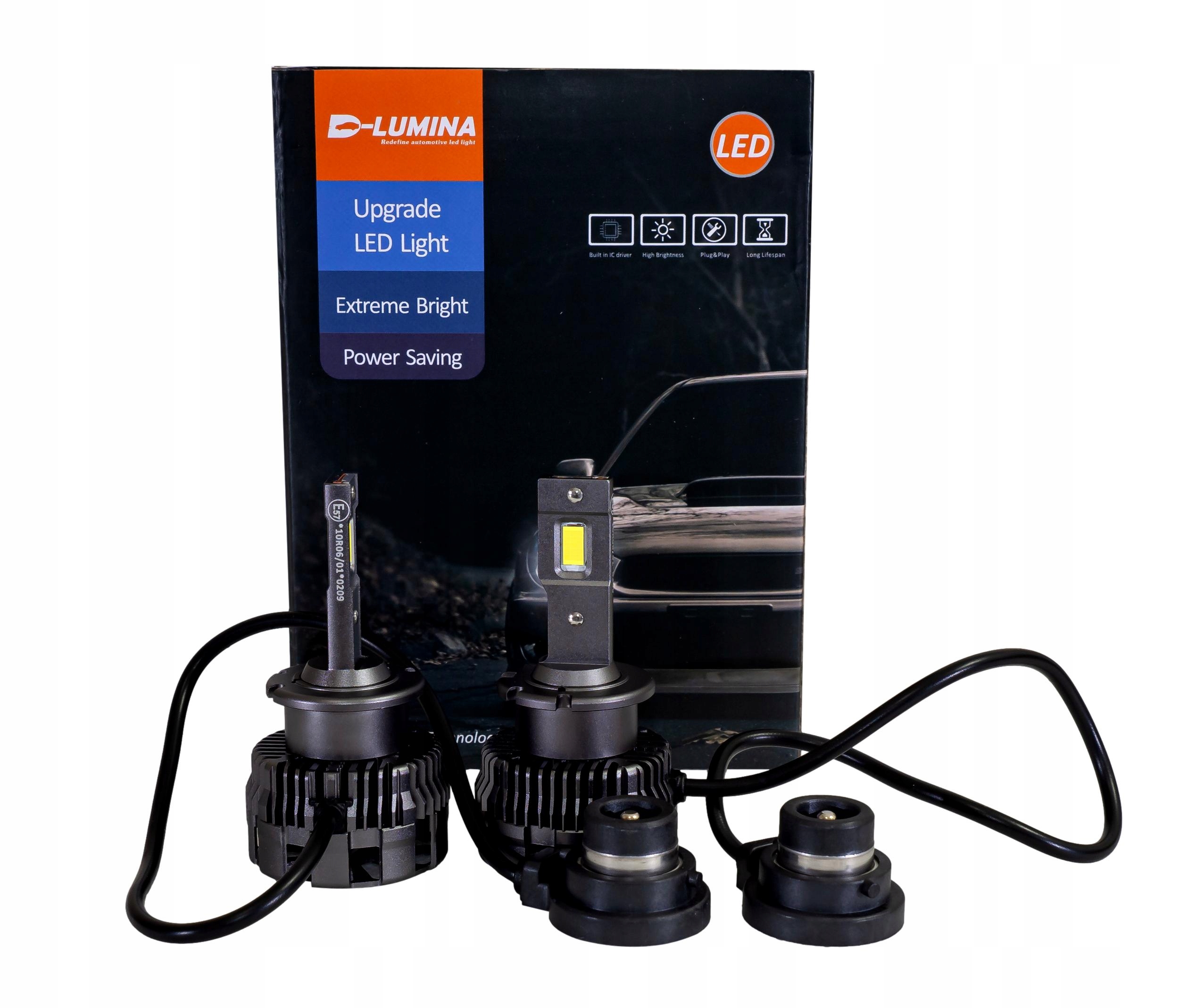 

Żarniki Led D2S D2R Canbus 2x35W 9000LM Ultra Hp