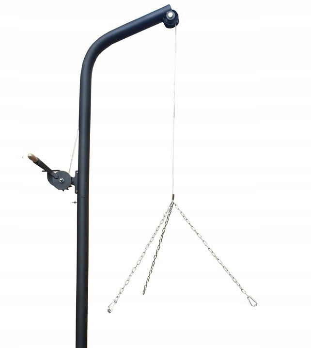 Wysięgnik do grilla ogrodowego 170 cm grill nad ognisko żuraw