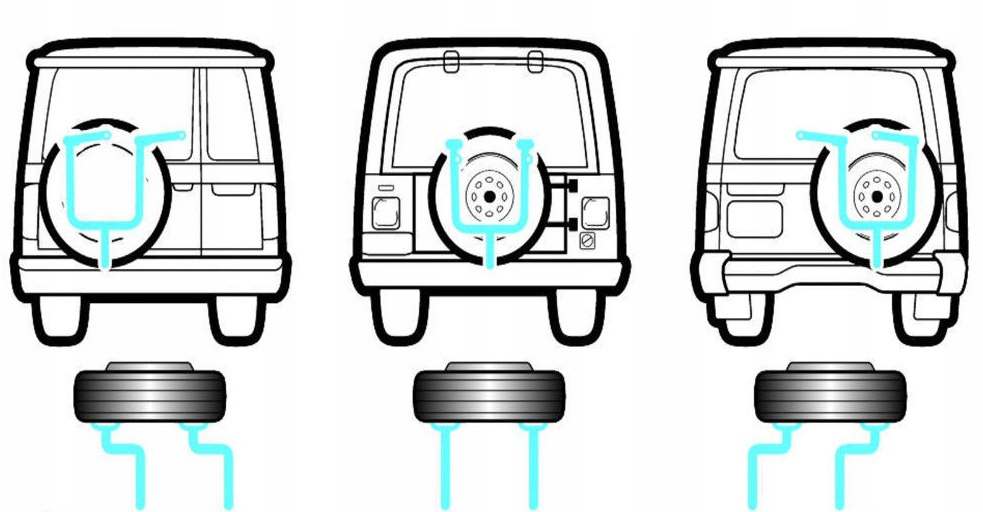 BAGAZNIK ROWEROWY Mont Blanc Rider KOLO ZAPASOWE 3 Color silver