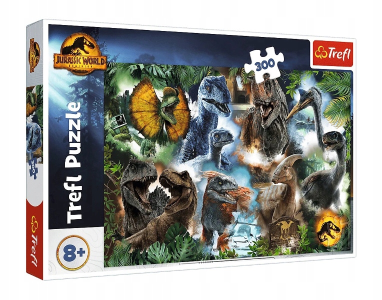 Puzzle 300el. Ulubione dinozaury