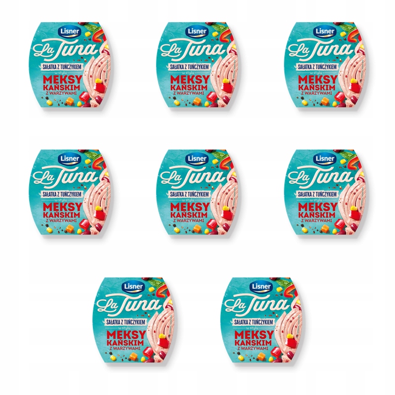 Sałatka z tuńczykiem w stylu Meksykański z warzywami Lisner 160 g X8