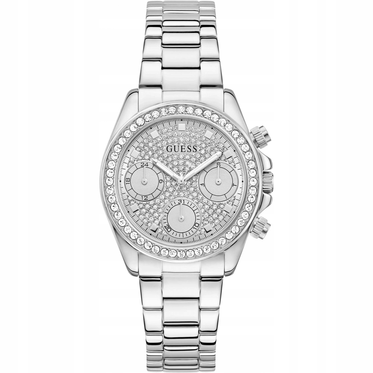 Dámské hodinky Guess GW1037L1 Zirkony stříbrné