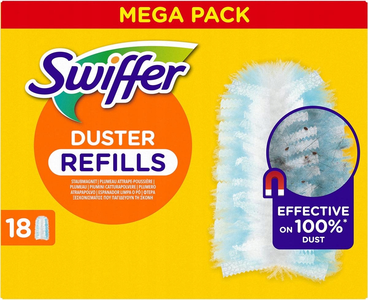 Levně Náplně do metly Swiffer Duster 18 kusů X3, sada 54 ks