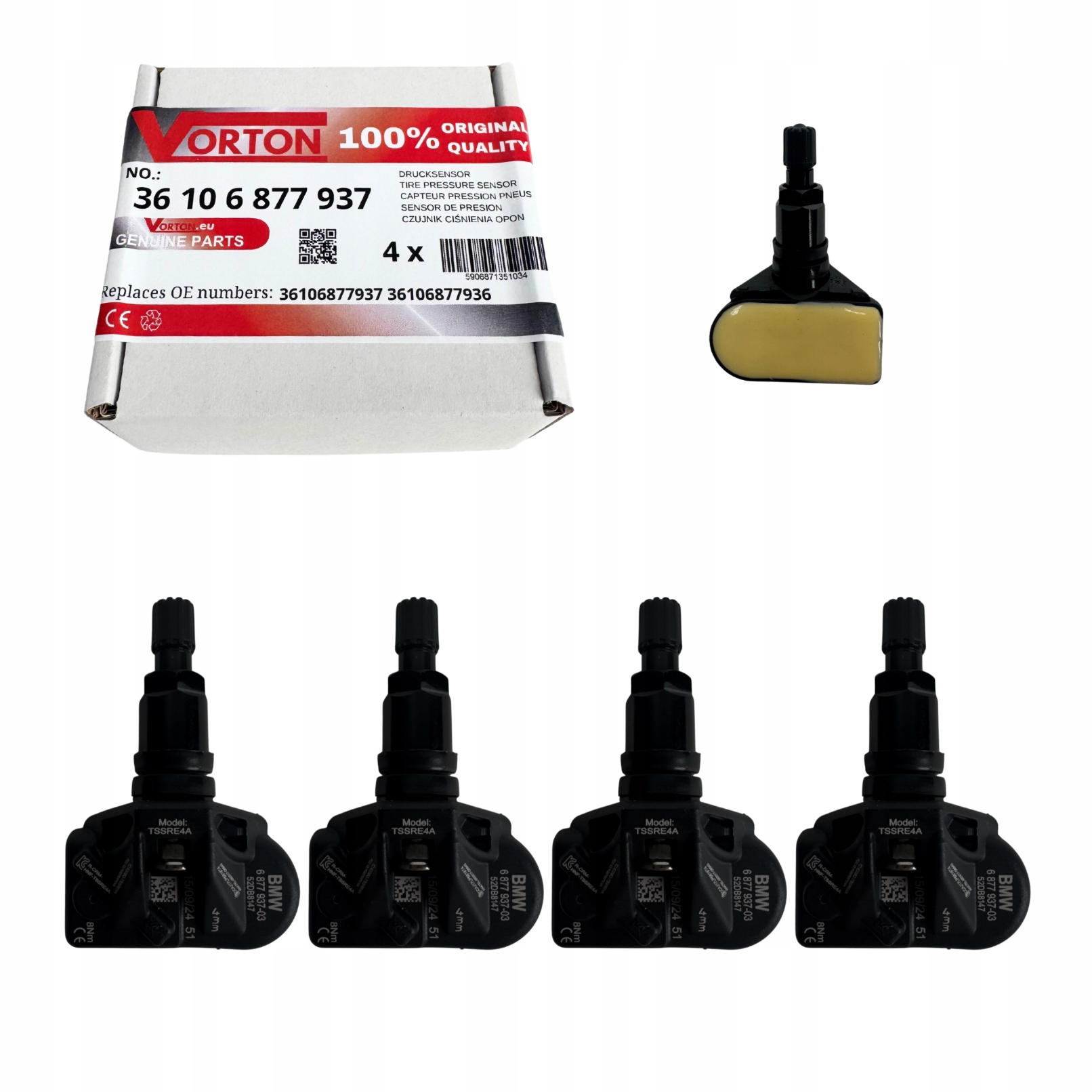 Senzory Tlaku Pneumatík Tpms Čierne Bmw X1 X2 X3 X5 G05 X6 G06 X7 iX1 iX XM