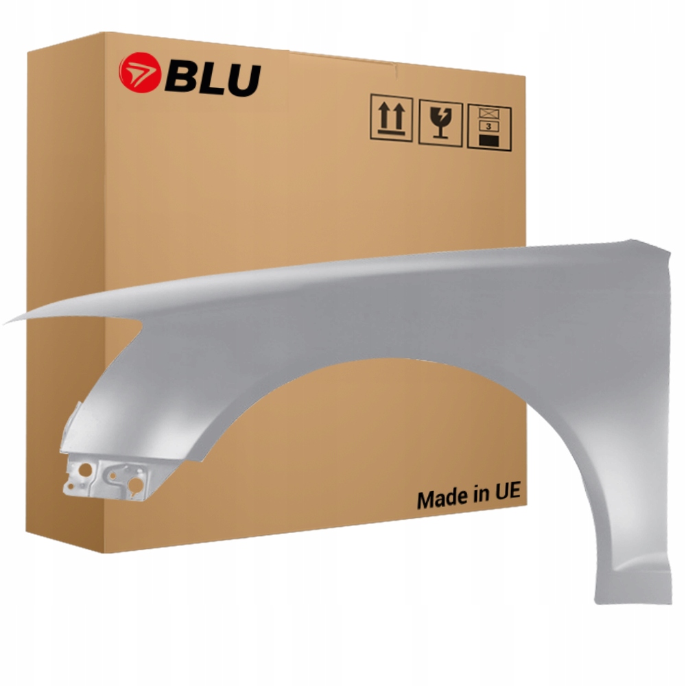 Blu Blatník Audi A6 C6 Lift LY7W levý stříbrný 08-11 přední SilberSee