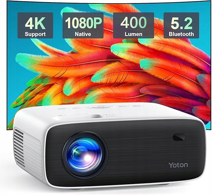 Projektor LED YOTON 4K full HD 1080P projektor Bluetooth Y6 18000 lumenów