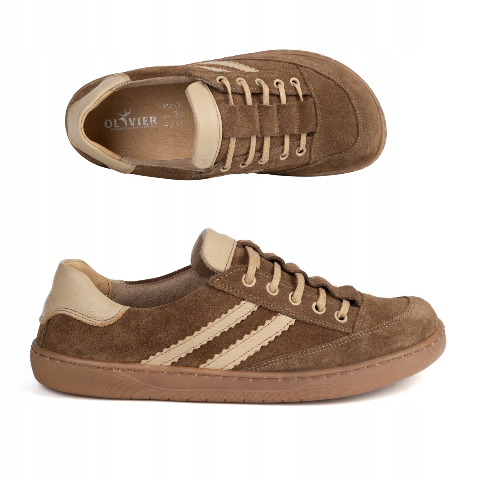 Dámské barefoot tenisky Kaia Olivier 101MP hnědé semišové 40