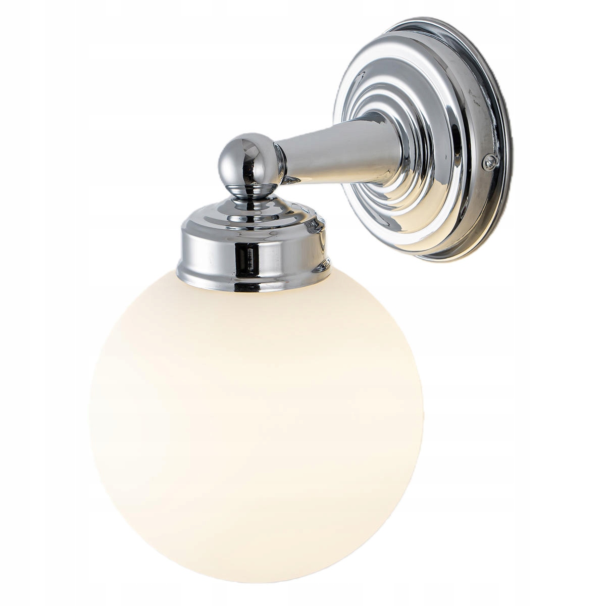 Kinkiet Lampa Ścienna łazienkowy Chrom Nowoczesny Milo Szkło IP44 Led E27