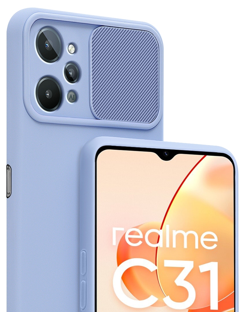 

Etui Silicone CamShield Szkło do Realme C31