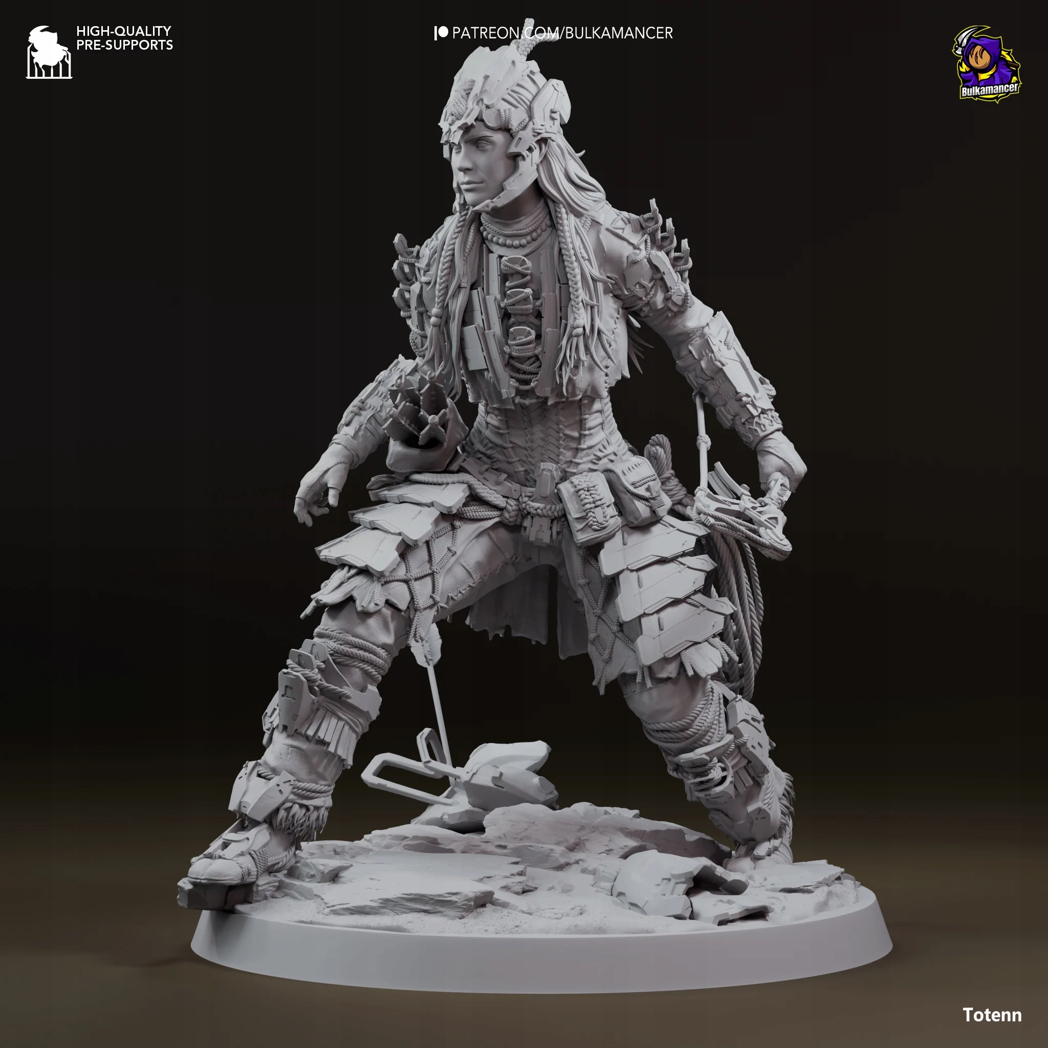Aloy Horizon Forbidden West Bulkamancer Sculpts 3D Printing Figure