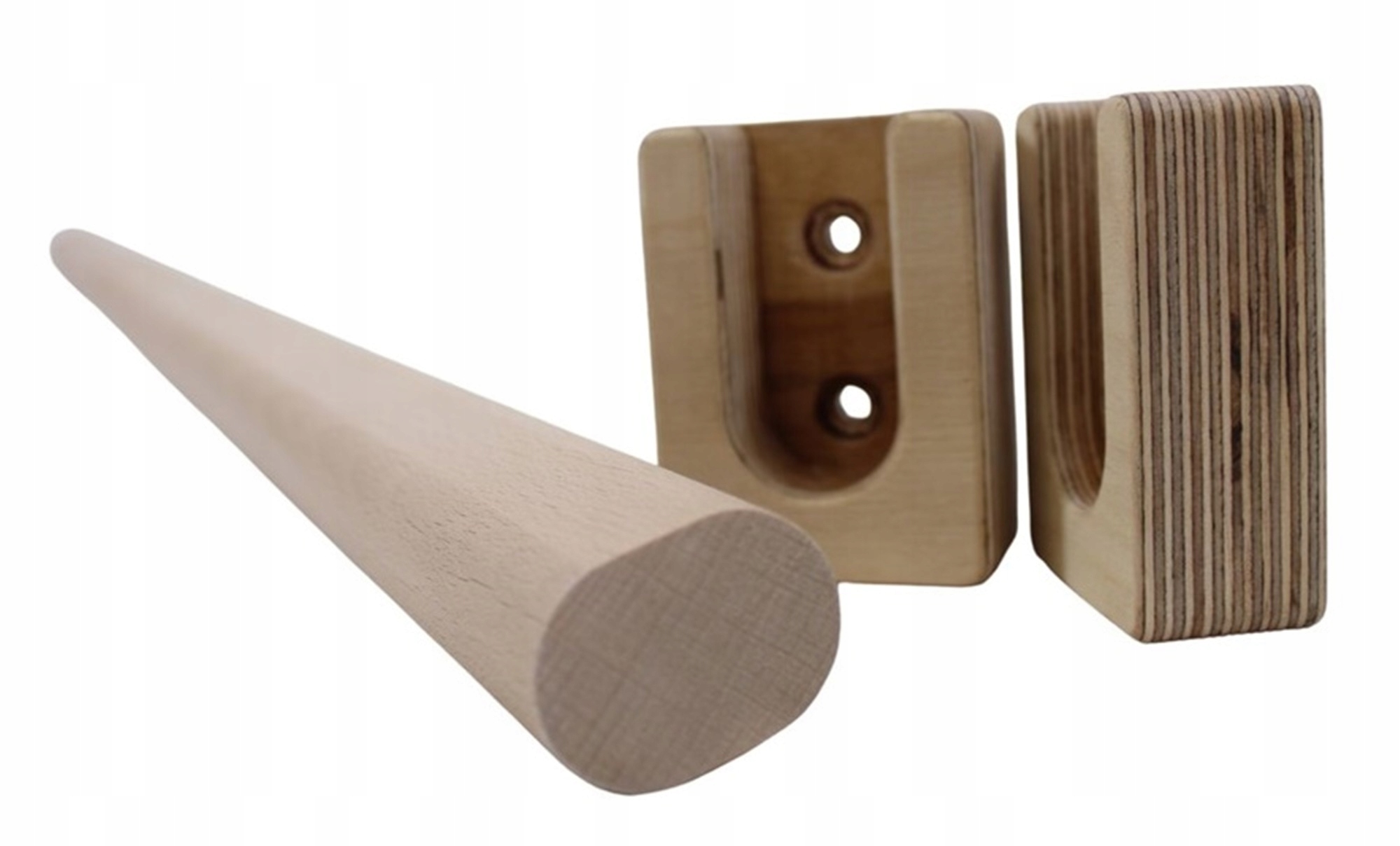 Drążek do podciągania we framugę, Mocny- do 145cm, drewniany Na wymiar