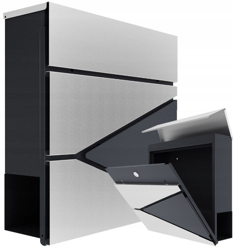 Poštovní schránka novin Poštovní dopisní velká 40 Silver