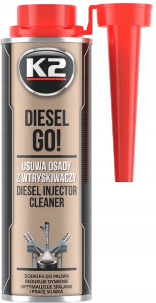 

K2 Diesel Go! Czyści wtryski diesla 250ml lejek