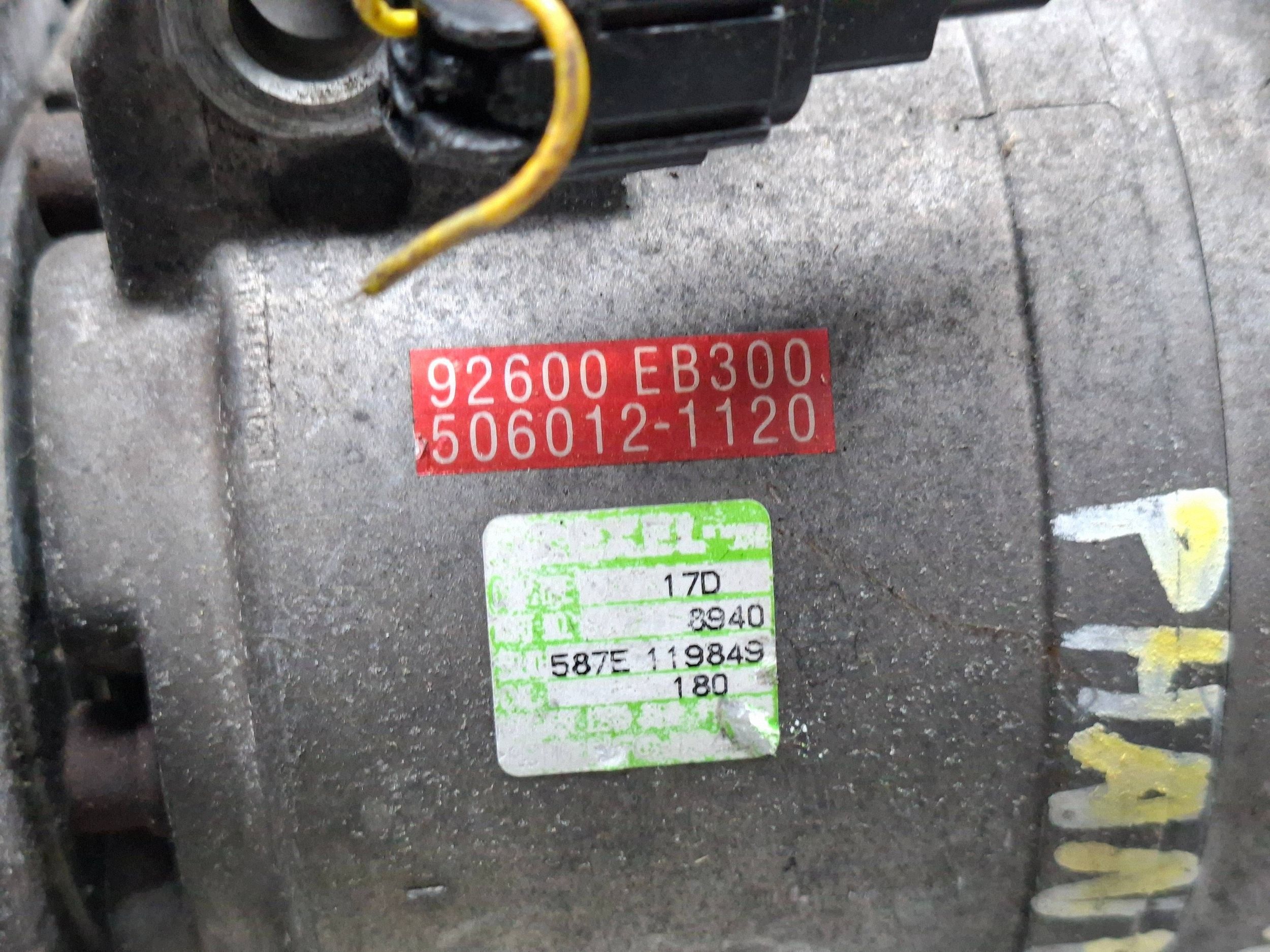 klimakompressor NISSAN NAVARA D40 PATHFINDER 05- 2.5 DCI 92600EB300