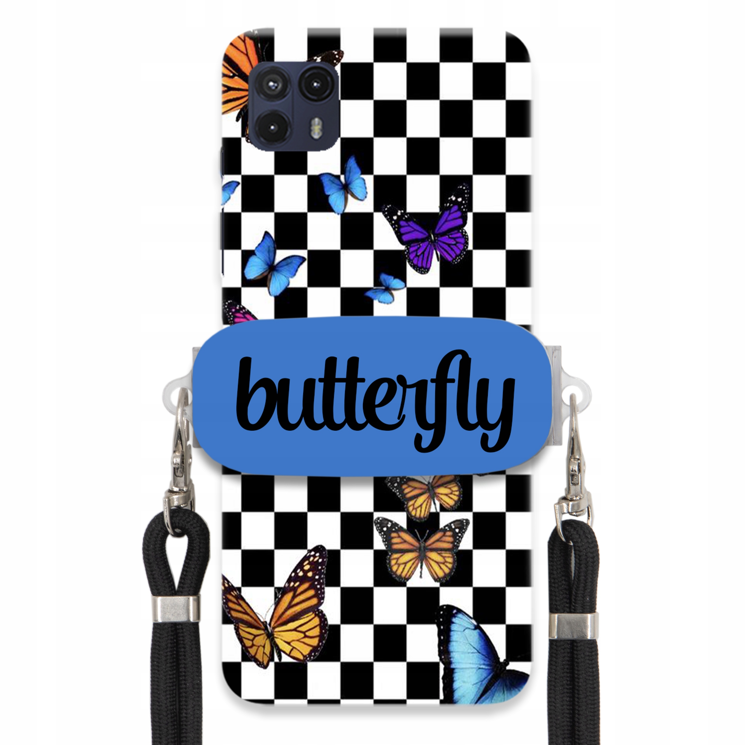 Puzdro Pre Motorola G50 5G Puzdro Obdĺžnikový Držiak Vodítko Butterfly Motýle