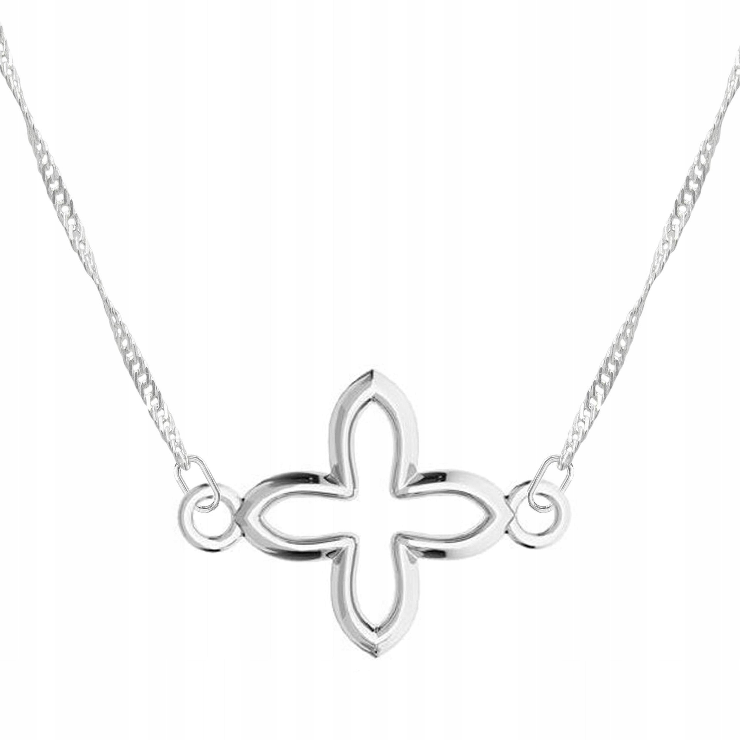 Náhrdelník Stříbrný kříž Náboženství s křížem Ozdobný křížek Stříbro 925