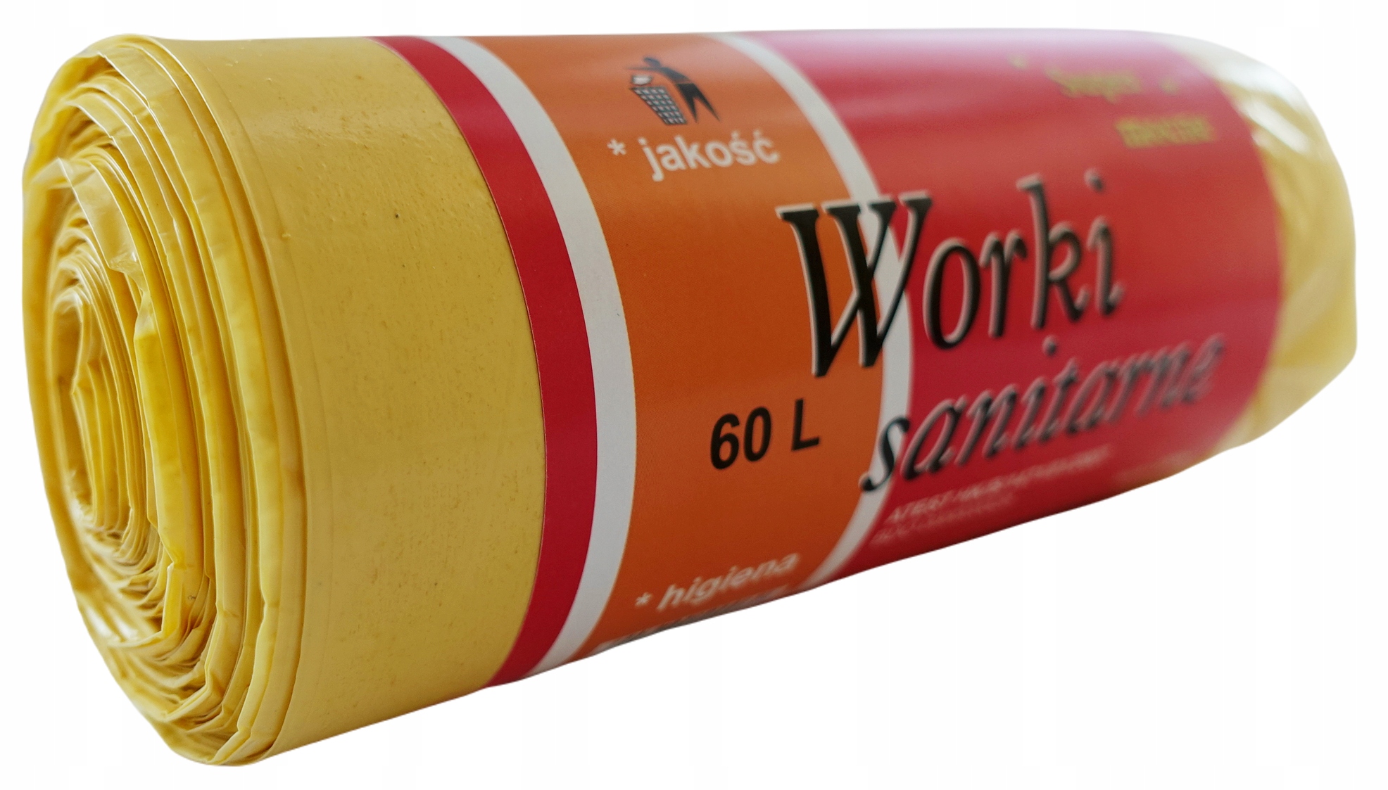 

Worki na śmieci sanitarne Żółte do segregacji 60L