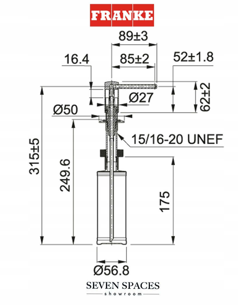 FRANKE DOZOWNIK DO MYDŁA COMFORT CHROM EAN (GTIN) 7612985702324