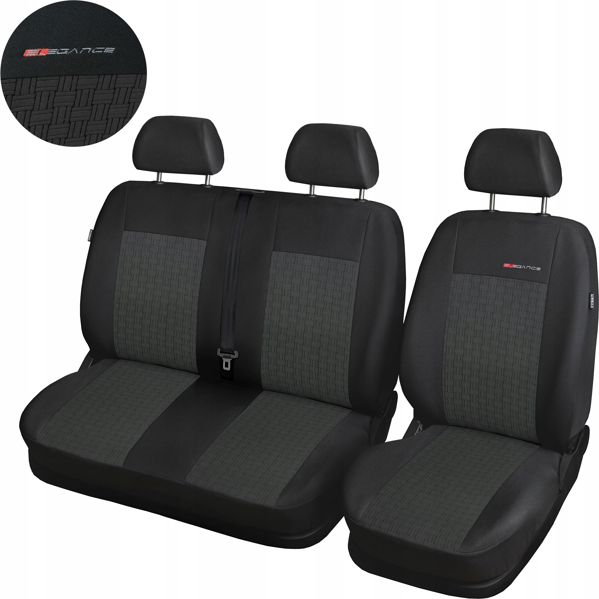 Odmerné kryty pre Mercedes Sprinter II Vw Crafter 06-16, 3-miestny, 1+2