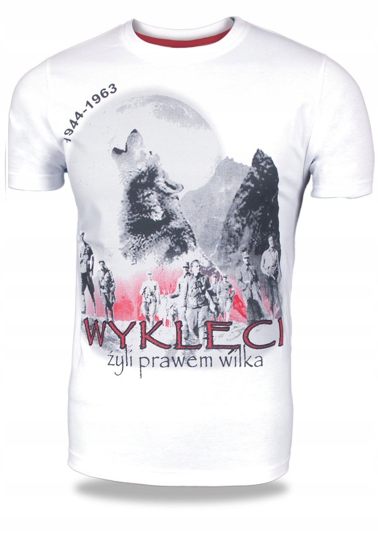 

Koszulka Patriotyczna Żołnierze Wilk r 5XL Biała