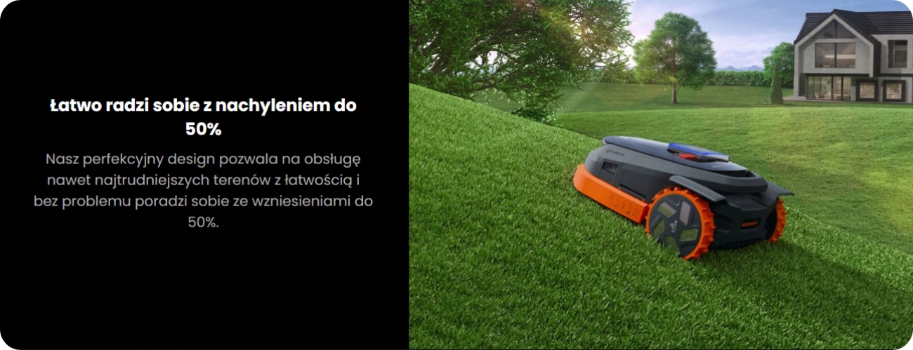SEGWAY ROBOT KOSZĄCY Navimow X350 - do 5000 m² bez przewodu Wydajność koszenia 5000 m²