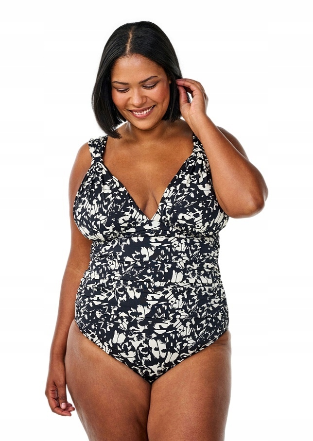 Zizzi Krásné Černé Plavky Vzor 802A 42