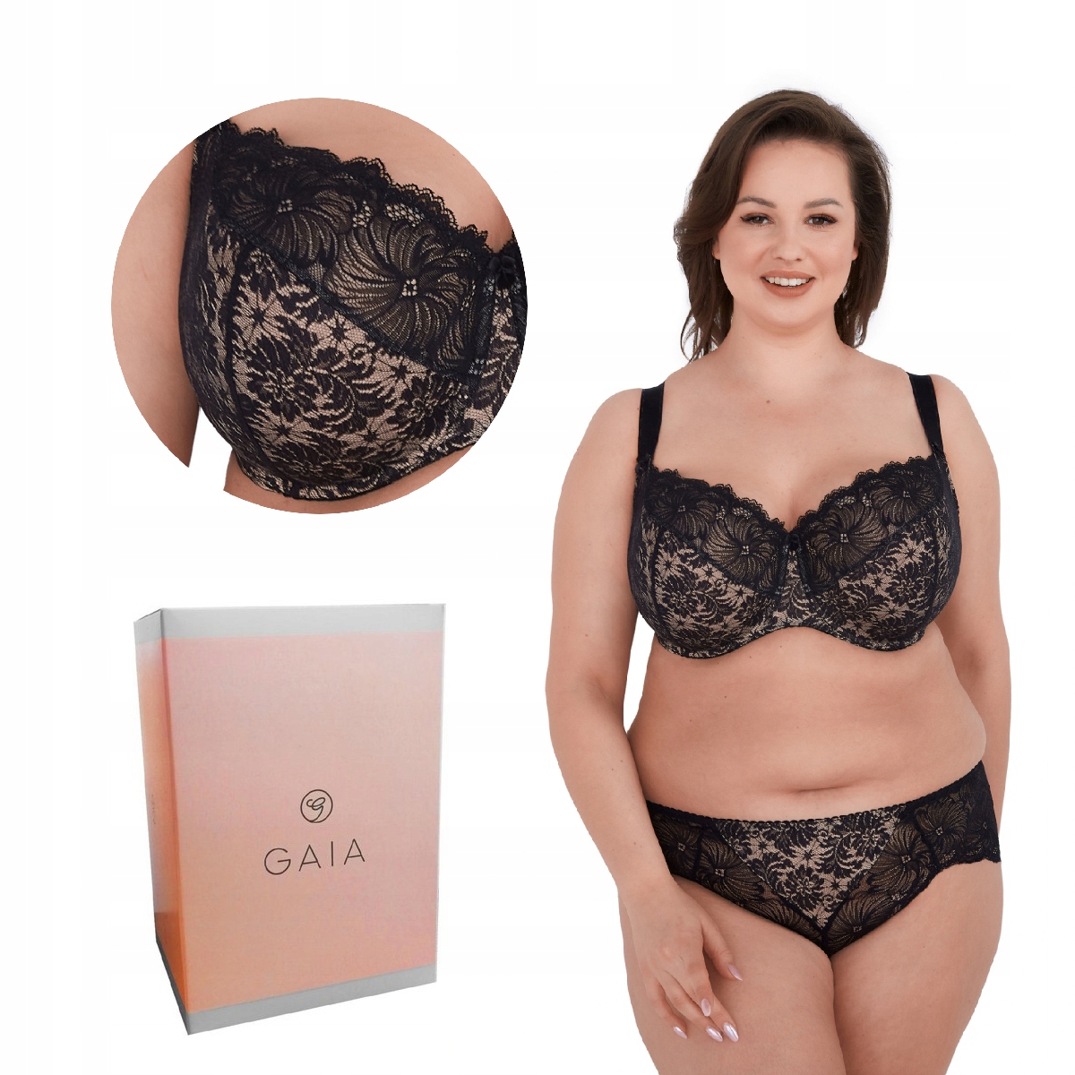 Podprsenka Gaia Soft Chantal Max 534 měkká černá 95H