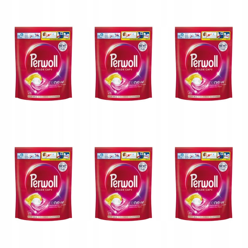 Perwoll Renew Caps Color 310,5 g 23 kusů X6