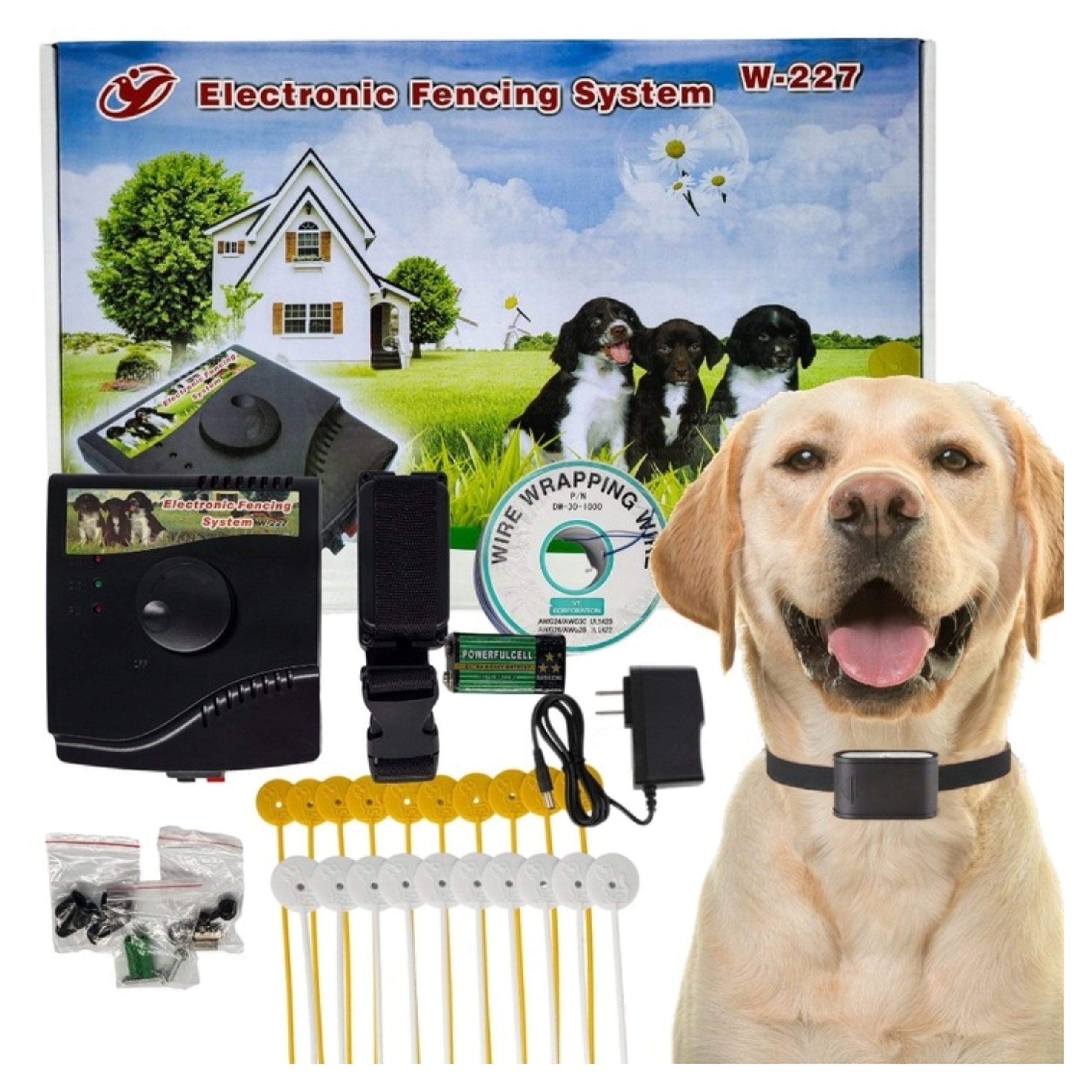 Elektrický Plotový Systém Kotec Psa Obojek Set 300 m 227