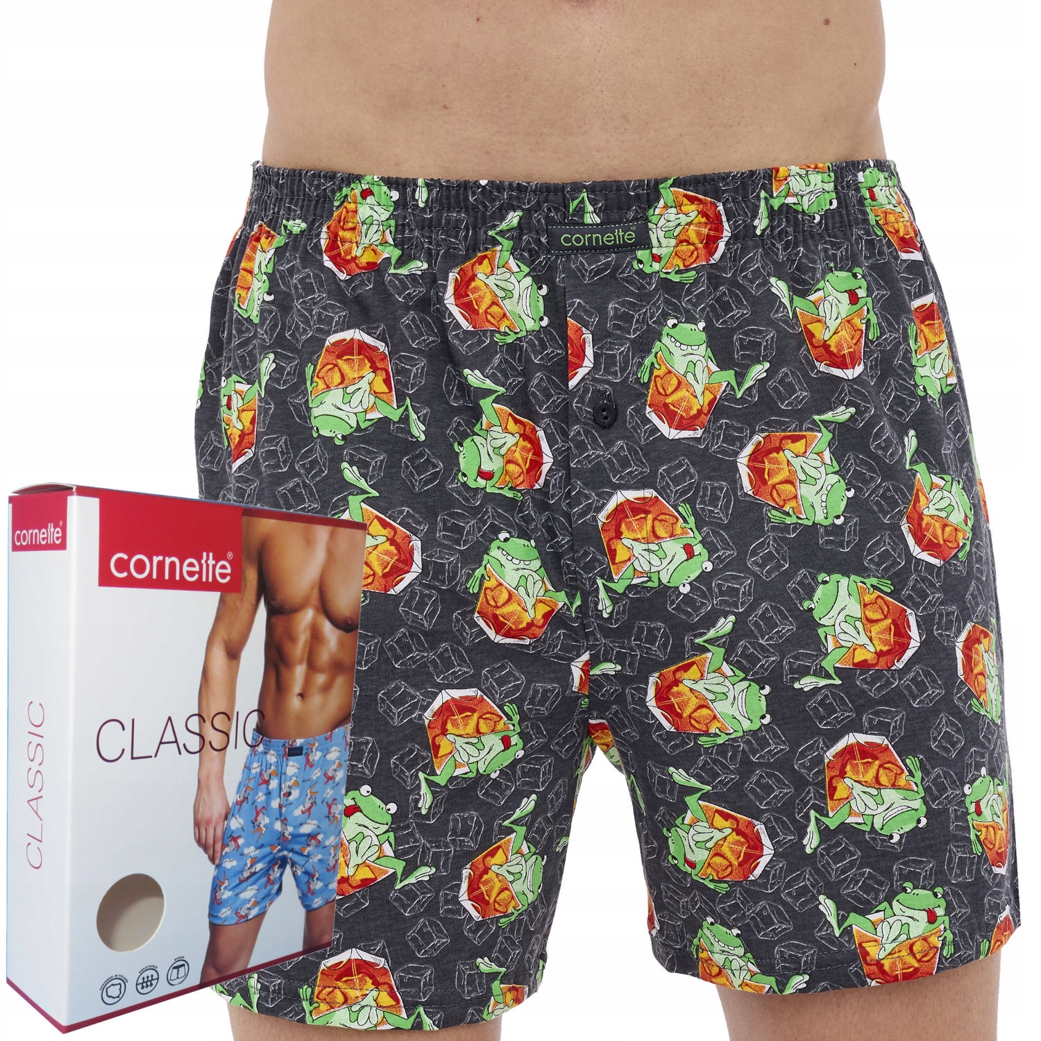CORNETTE bokserki CLASSIC luźne 001/160 żabki M