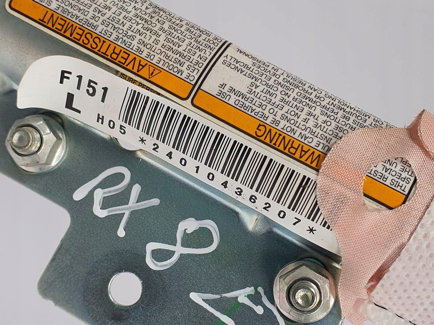 пиропатрон подушки безопасности левый mazda RX8 F151-24010