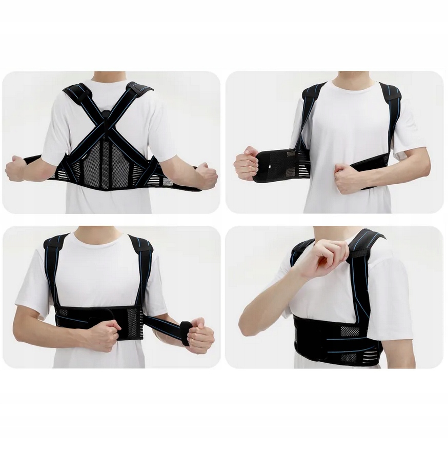 KOREKTOR WAD POSTAWY rozm. L przewiewny prostotrzymacz pajączek na plecy Stan opakowania oryginalne