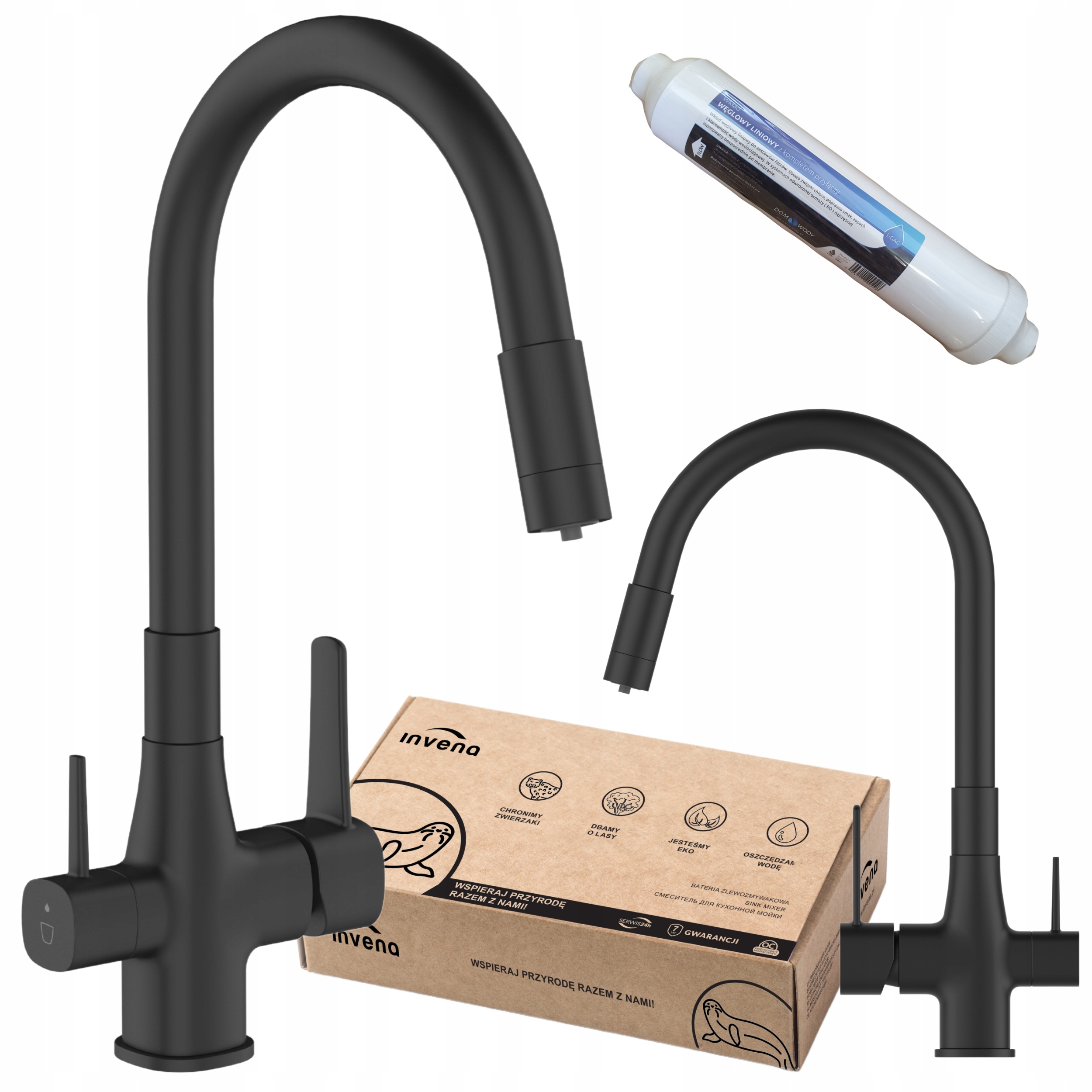 Kuchyňská Dřezová Baterie Stojánková S Filtrem Flexibilní Ramínko